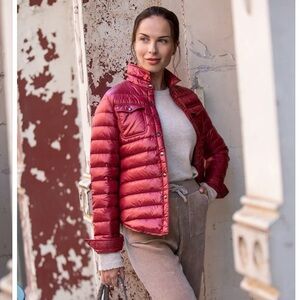Women's Red Puffer Jacket